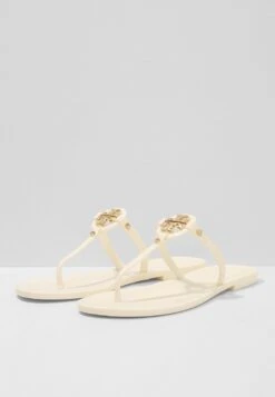 Tory Burch MINI MILLER FLAT THONG - Bade-Zehentrenner - Ivory -Bequeme Schuhe e9dc57bed4814a2ca2d3e13304c25ecf