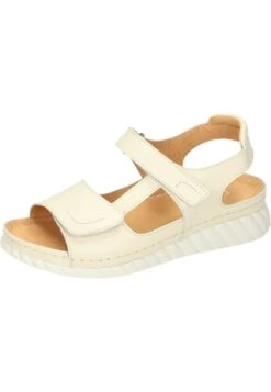 Keilsandalette - Beige -Bequeme Schuhe eba81db917664fa6be5f04fd6d0045c3