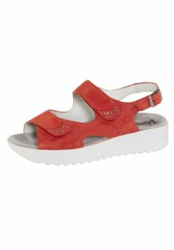 Keilsandalette - Koralle -Bequeme Schuhe f2f28430da964d44beae1b7a8b9886fc