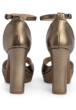 Hoss Intropia CRUCE DOBLE - Riemensandalette - Gold Coloured -Bequeme Schuhe f5035f0786194408a478eeddafff12a4