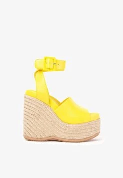 SURIA - Keilsandalette - Lime -Bequeme Schuhe f8d27e385e2f4824925bddde87b71e30 1