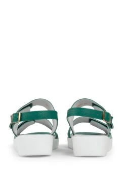 Keilsandalette - Grün -Bequeme Schuhe fba518b9d68543c28d4fc2242a3bbea8