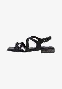 Marco Tozzi BY GUIDO MARIA KRETSCHMER - Plateausandalette - Black/white