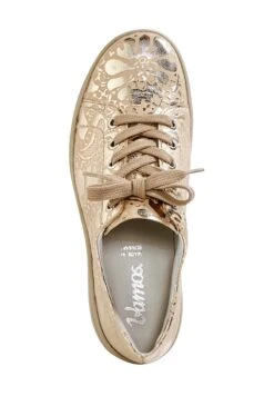 Sportlicher Schnürer - Goldfarben -Bequeme Schuhe fdb6ad196f25447187ccc3690bb1bfbd