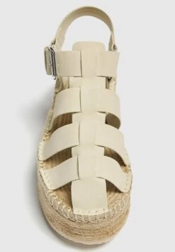 PULL & BEAR CAGE - Keilsandalette - Nude -Bequeme Schuhe fe69a6f567cd438d85aed57bb483907f